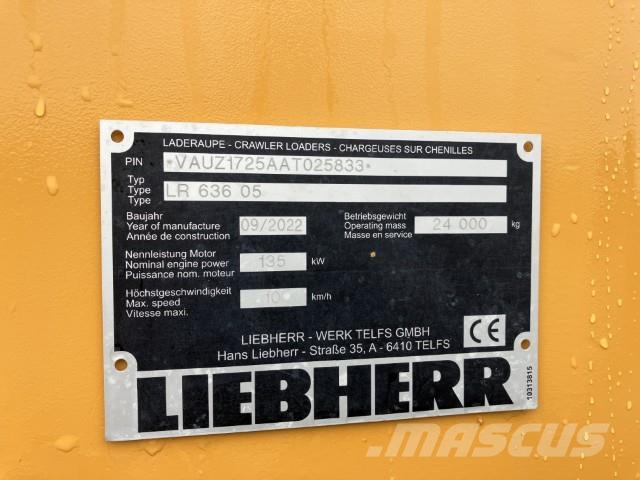 Liebherr LR 636 Litronic لوادر زحافة