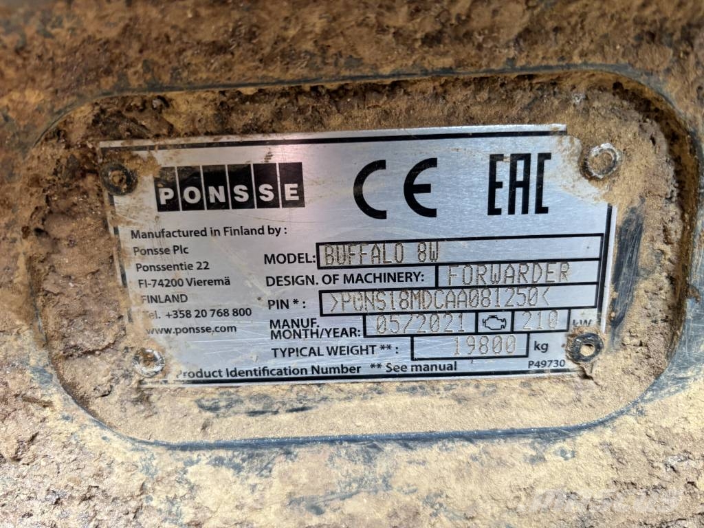 Ponsse BUFFALO 8W フォワーダー
