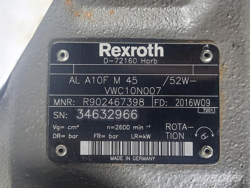 Ausa D150AHG-Rexroth A10FM45/52W-Drive motor/Fahrmotor Hidraulice