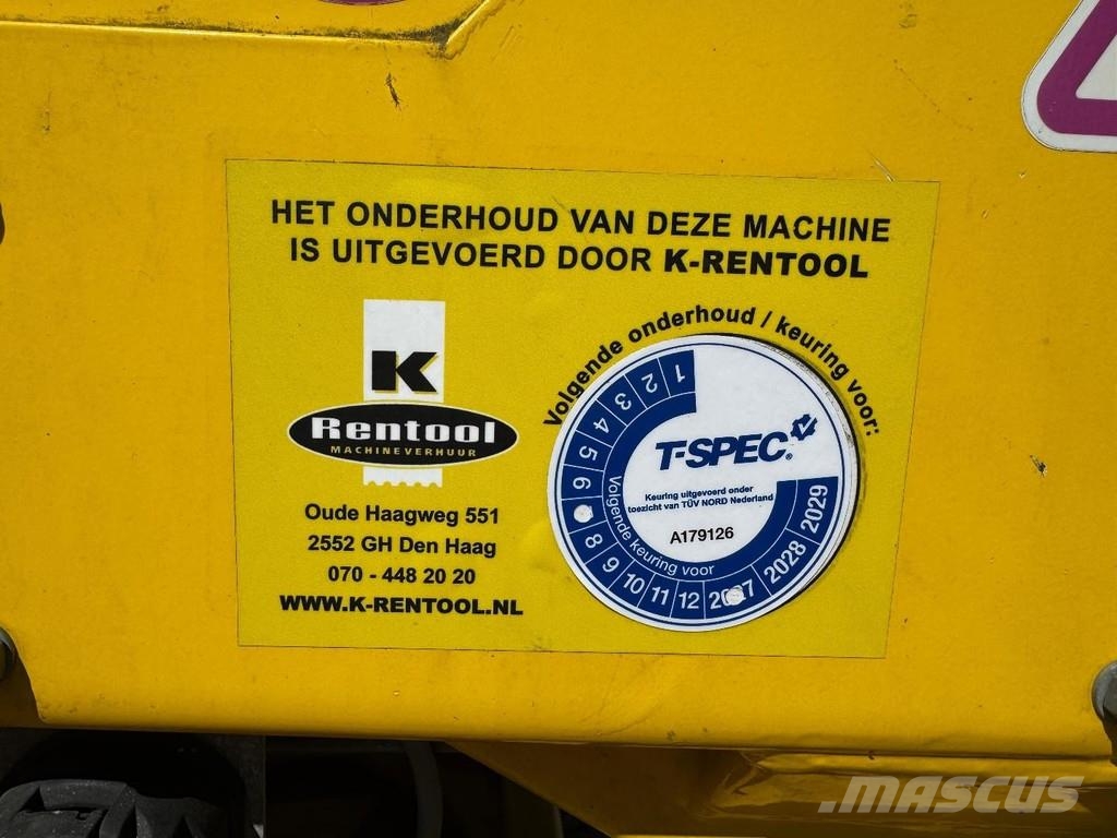 Paus 37WH - 37 METER / 300 KG - TÜV UNTILL 07/2027 المنصات الهوائية المثبتة على مقطورة