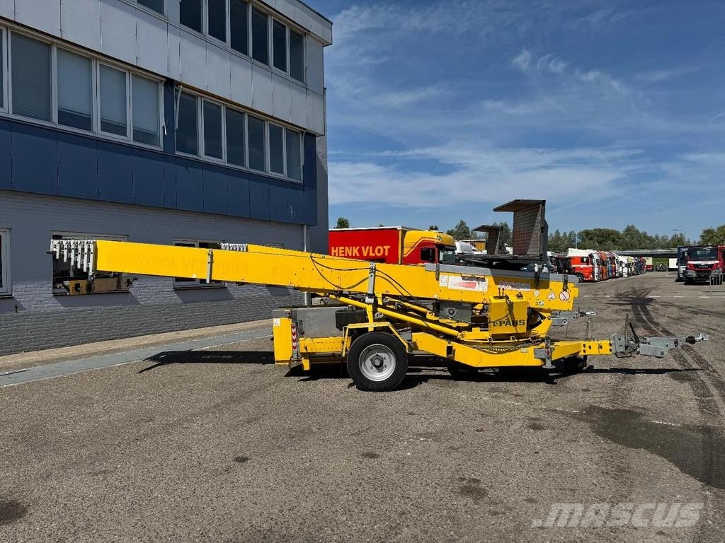 Paus 37WH - 37 METER / 300 KG - TÜV UNTILL 07/2027 المنصات الهوائية المثبتة على مقطورة