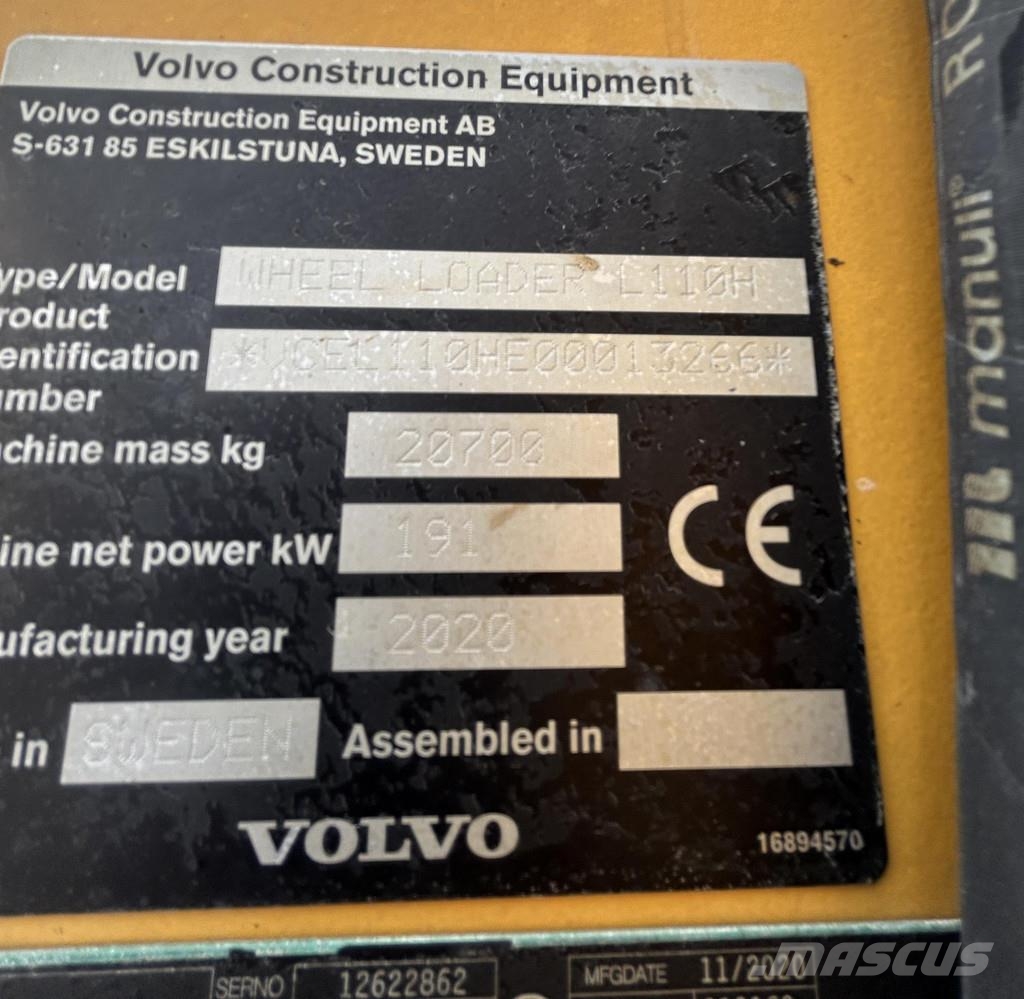 Volvo L110H Hjullastere