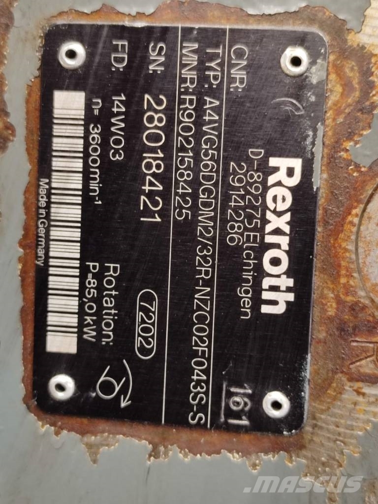 Rexroth A10V Hansa APZ 531 H hydraulic pump Hydraulik