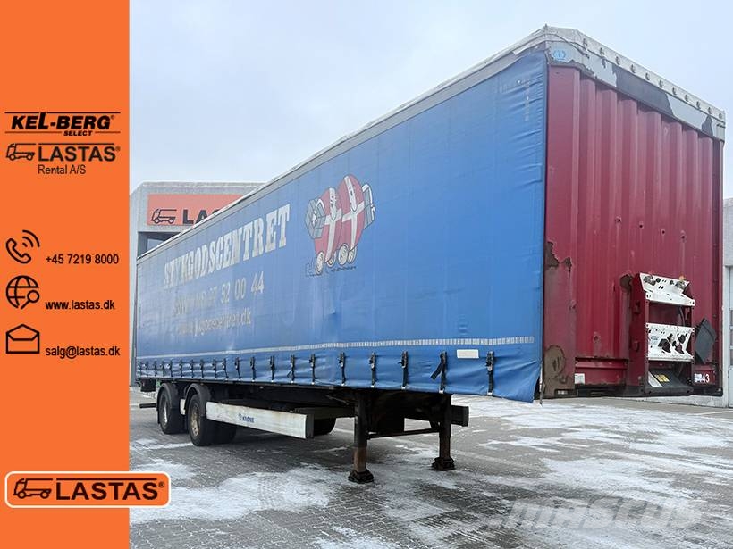 Kronen 2 axle Curtainsider / Planenauflieger Poluprikolice sa ciradom