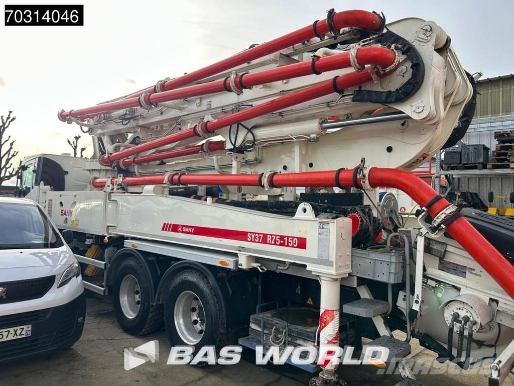 Volvo FMX 380 6X4 Sany SY37 RZ5-150 concrete pump steel Bombas de concreto