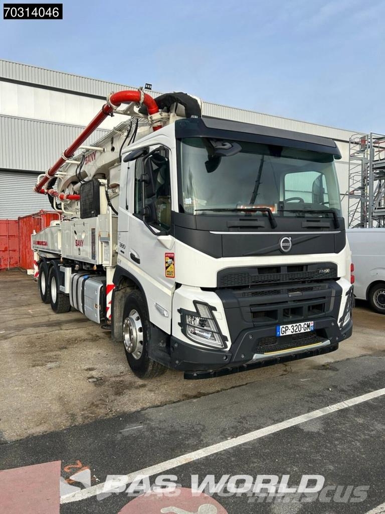Volvo FMX 380 6X4 Sany SY37 RZ5-150 concrete pump steel Bombas de concreto