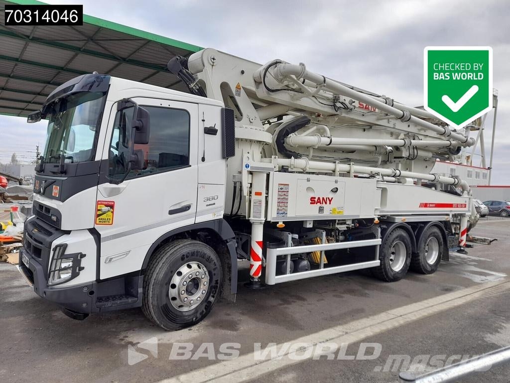 Volvo FMX 380 6X4 Sany SY37 RZ5-150 concrete pump steel Bombas de concreto