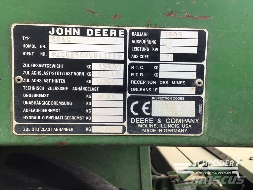 John Deere 6850 + CHAMPION 4500 + PICKUP Ajosilppurit