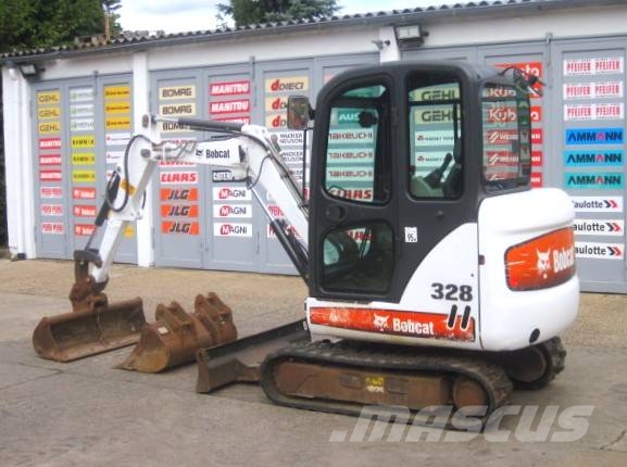 Bobcat 328 G * 3x Löffel * Minigraafmachines < 7t