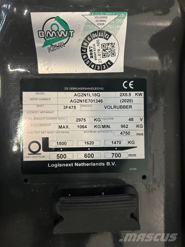 UniCarriers AG2 N1 L18 Q Elektrische heftrucks