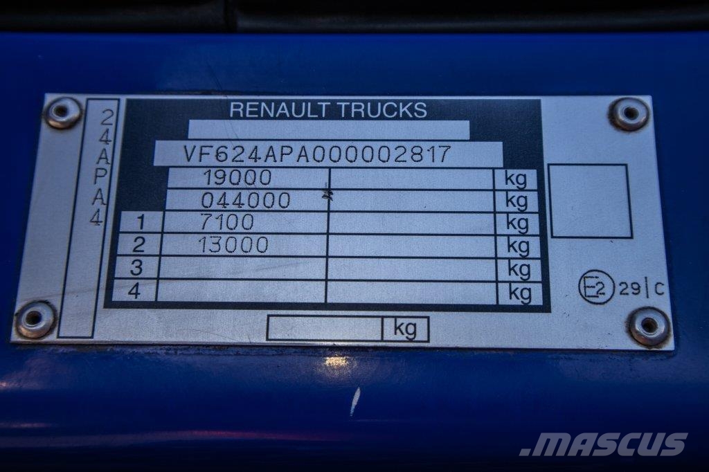 Renault PREMIUM 380DXI+E5+DHOLLANDIA Camiones de caja de lona