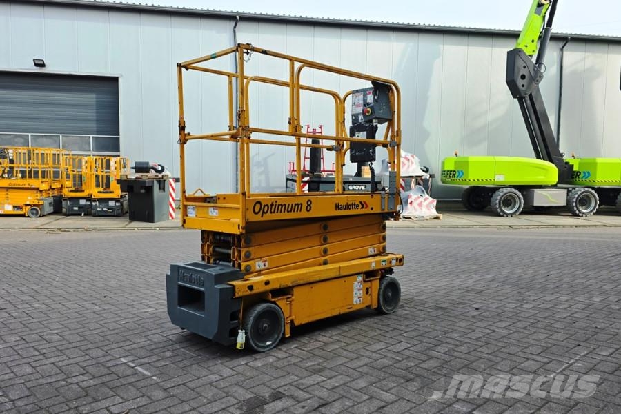 Haulotte Optimum 8 Electric, 7.77m Working Height, 230kg Ca Schaarhoogwerkers