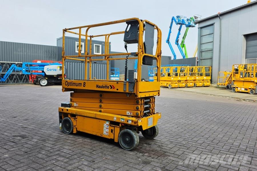 Haulotte Optimum 8 Electric, 7.77m Working Height, 230kg Ca Schaarhoogwerkers