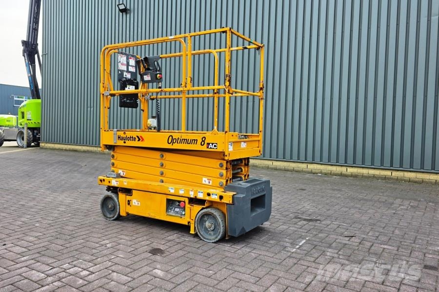 Haulotte Optimum 8 Electric, 7.77m Working Height, 230kg Ca Schaarhoogwerkers
