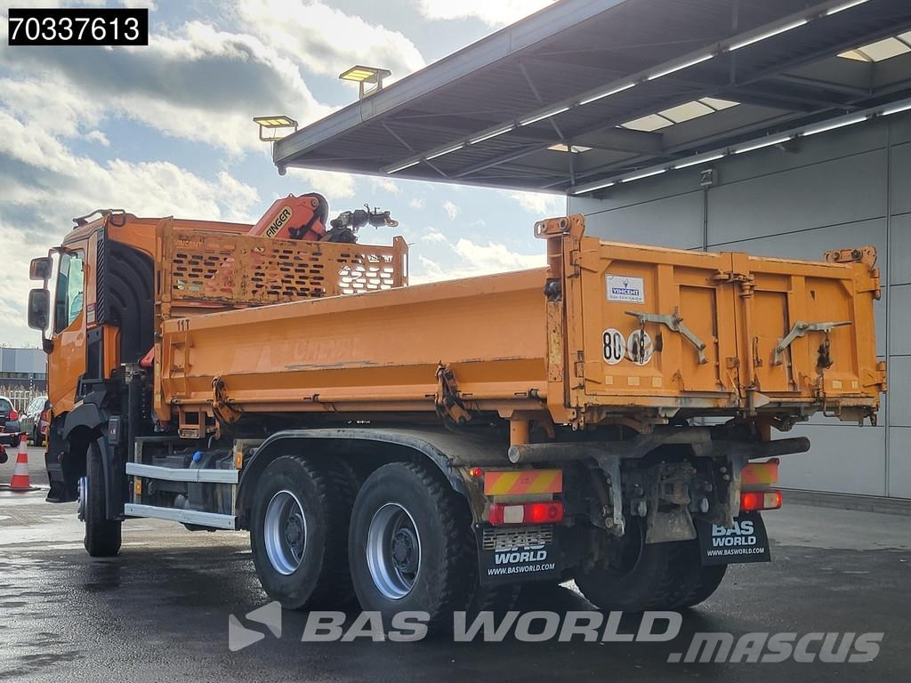 Renault C 460 6X4 Palfinger PK12002 EH Crane 7m3 3-way tip Tippbil