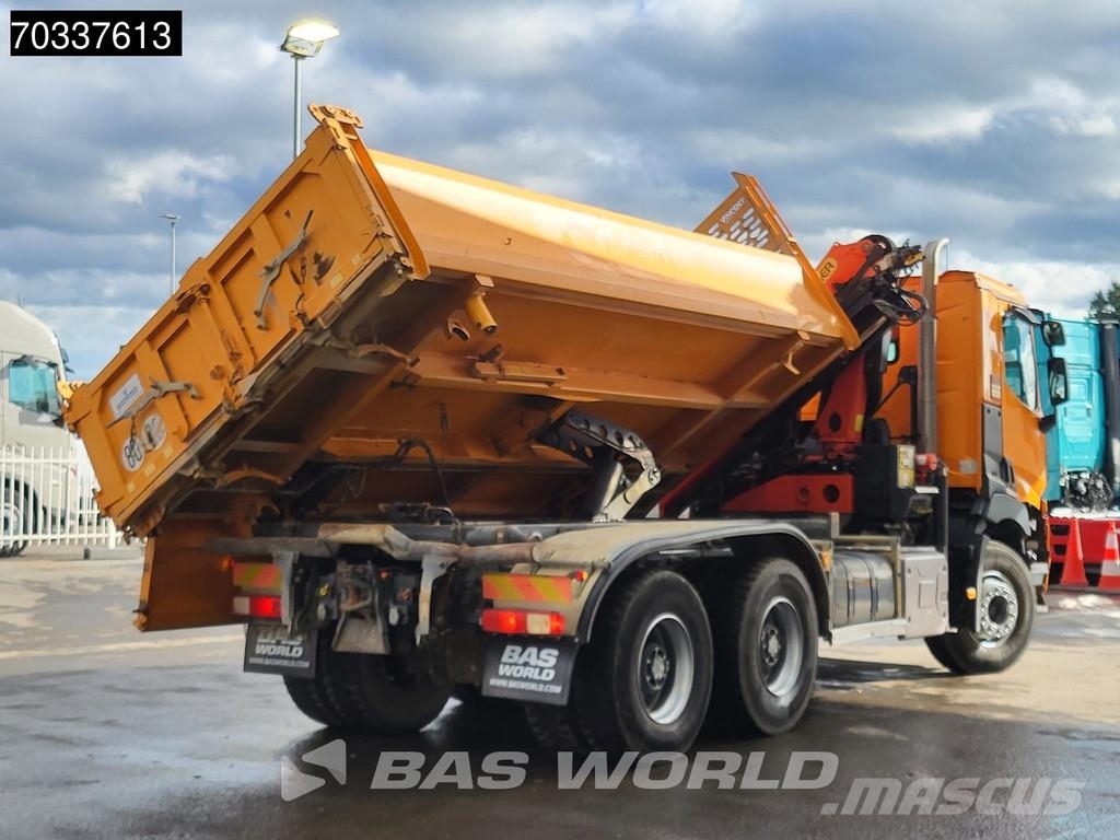 Renault C 460 6X4 Palfinger PK12002 EH Crane 7m3 3-way tip Tippbil