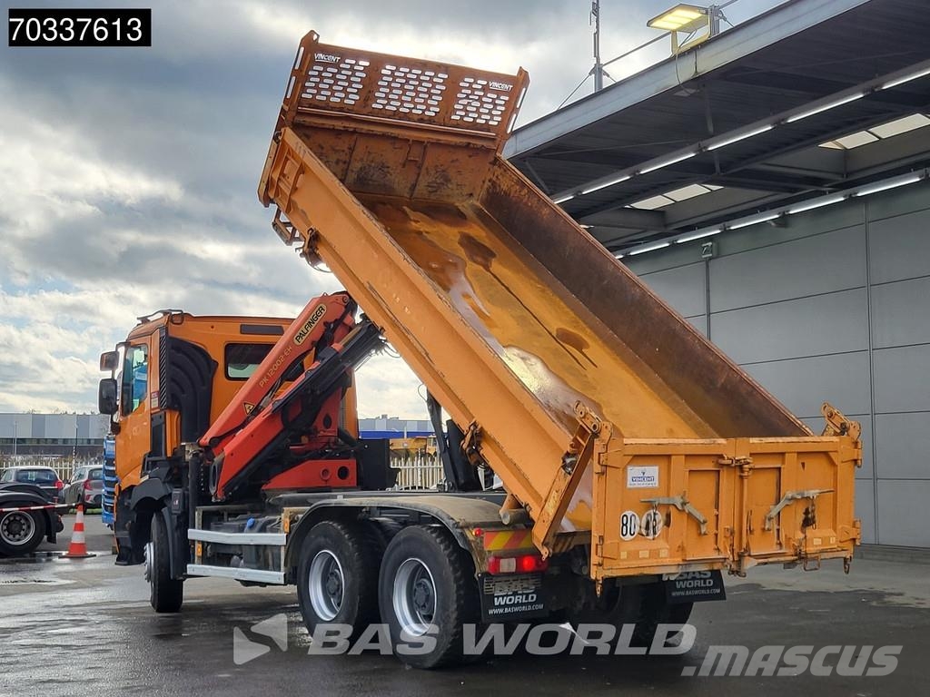 Renault C 460 6X4 Palfinger PK12002 EH Crane 7m3 3-way tip Tippbil