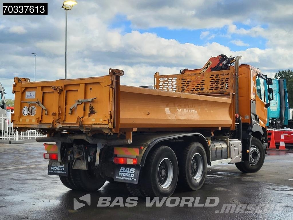 Renault C 460 6X4 Palfinger PK12002 EH Crane 7m3 3-way tip Tippbil