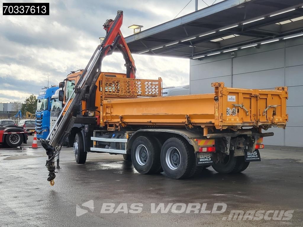 Renault C 460 6X4 Palfinger PK12002 EH Crane 7m3 3-way tip Tippbil
