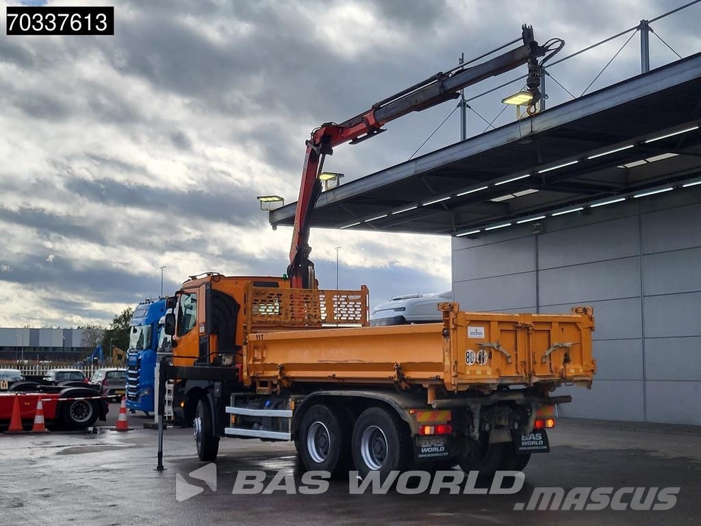Renault C 460 6X4 Palfinger PK12002 EH Crane 7m3 3-way tip Tippbil