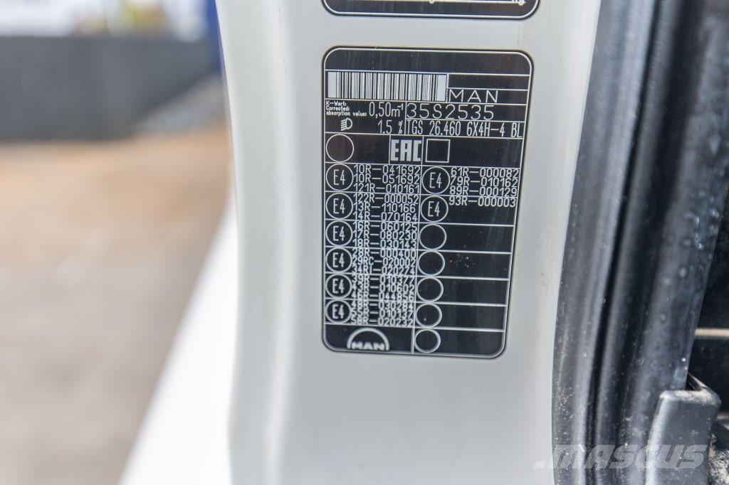 MAN TGS 26.460 BL-6x4H Camiones elevadores de gancho