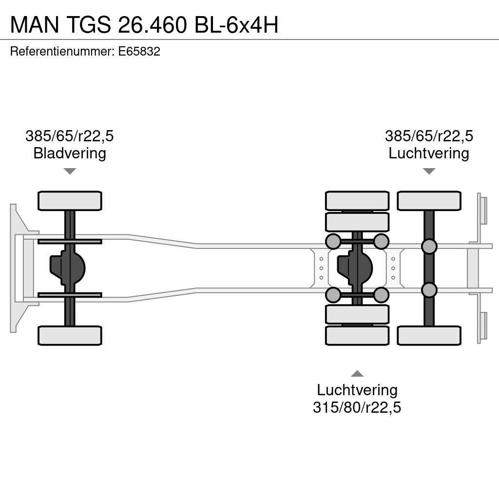 MAN TGS 26.460 BL-6x4H Camiones elevadores de gancho