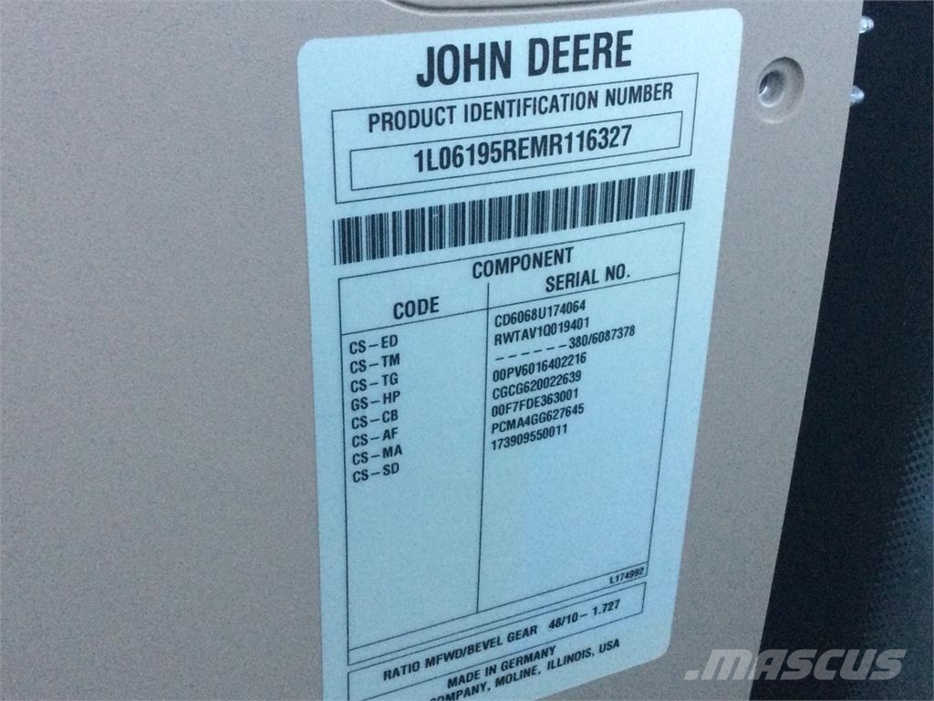 John Deere 6195R Traktorer