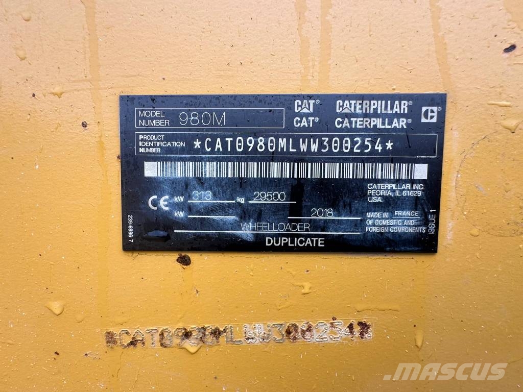 CAT 980M Caterpillar Φορτωτές με λάστιχα (Τροχοφόροι)