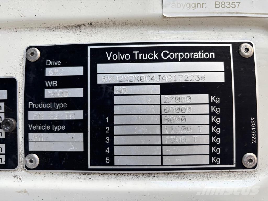 Volvo FM450 6x2*4 EURO6 + CARRIER SUPRA 1250 Kravas automašīnas - refrižeratori