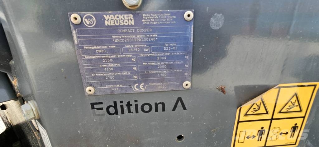 Wacker Neuson DW 20 Zglobni demperji