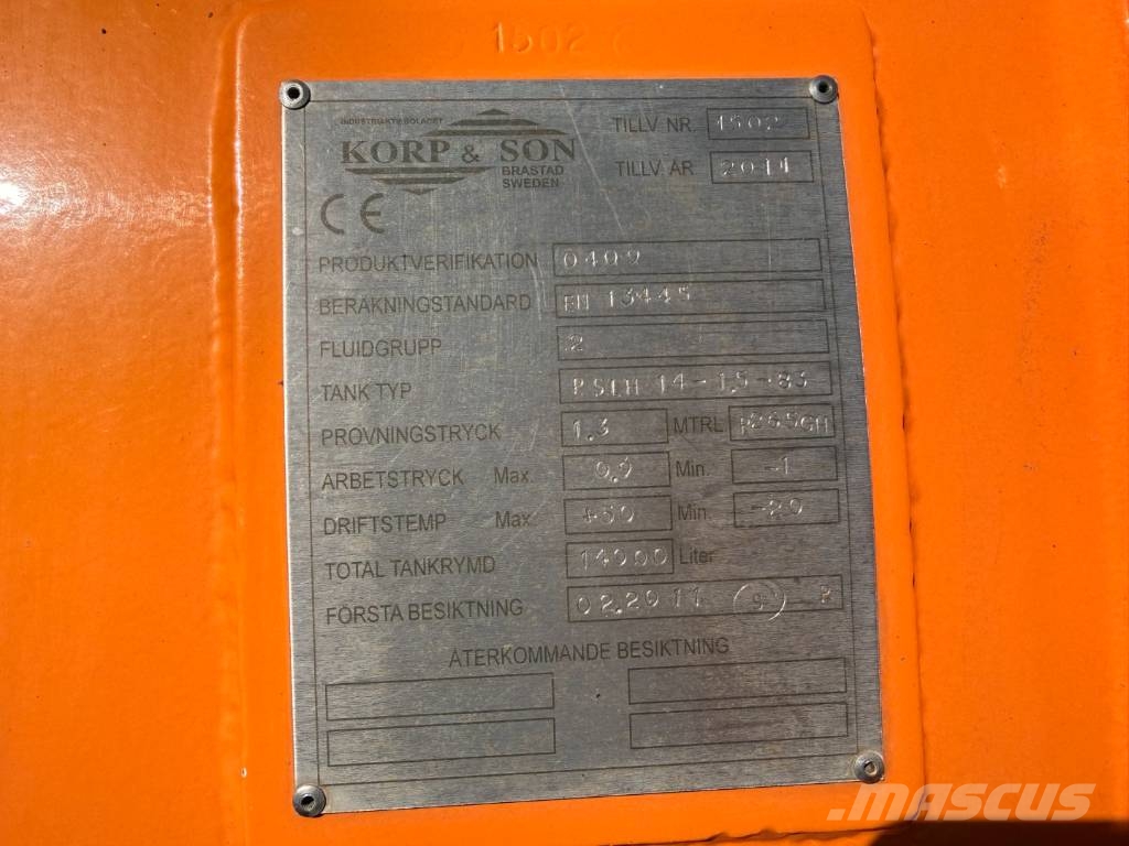 Scania P360 6x2*4 12.500 l. Korp & Son Camiones aspiradores/combi