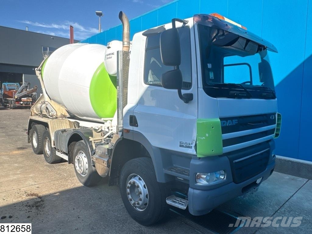 DAF CF 85 360 8x4, AURO 4, Stetter 9m3, Steel suspensi Avtomešalci za beton