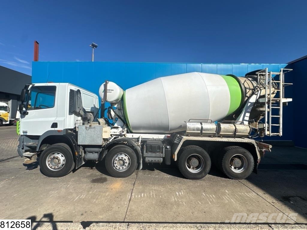 DAF CF 85 360 8x4, Manual, Stetter 9m3, Steel suspensi Avtomešalci za beton