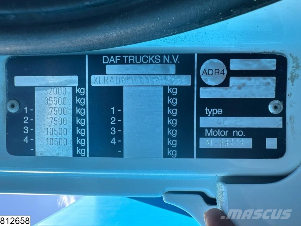 DAF CF 85 360 8x4, Manual, Stetter 9m3, Steel suspensi Avtomešalci za beton