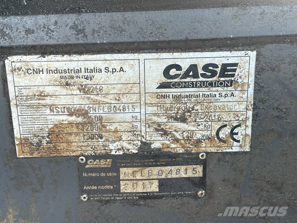 CASE WX218 حفارات بعجل