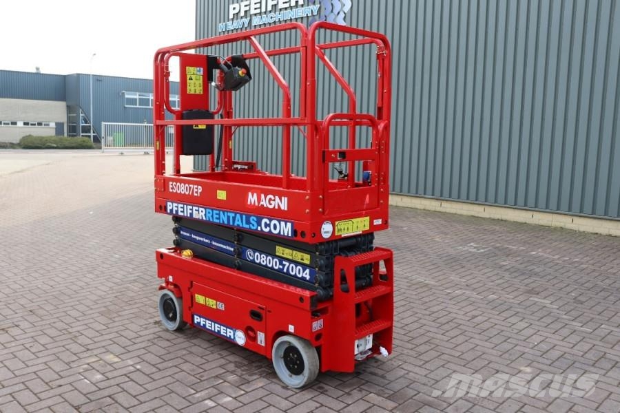 Magni ES0807EP Electric, 7.8m Working Height, 230kg Capa Saxliftar