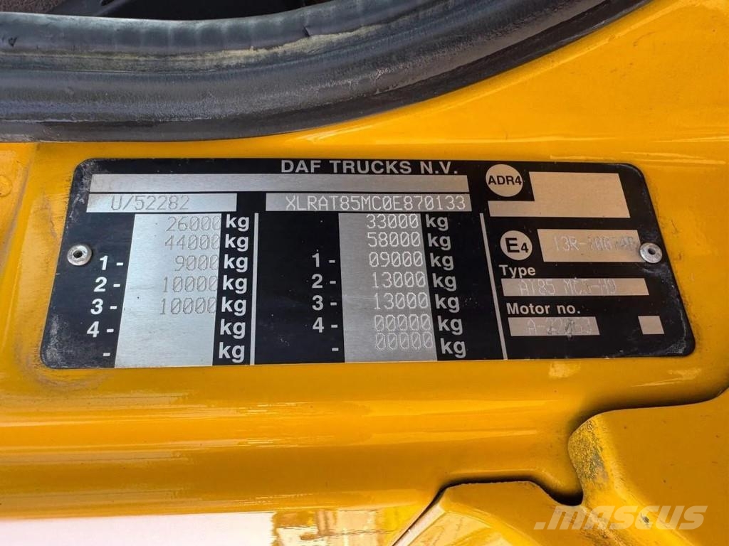 DAF CF 85.410 6X4 - EURO 5 + PALFINGER PK15500 + REMOT رافعات صالحة لكل أنواع الطرق