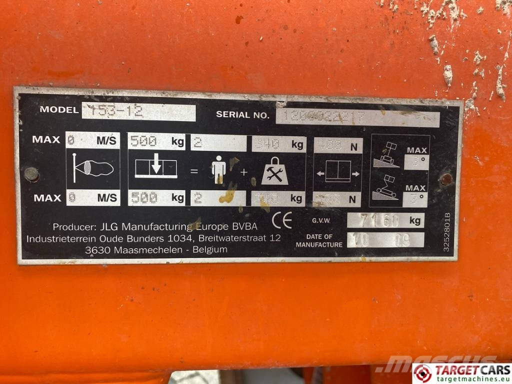 JLG 153-12 Electric Scissor Work Lift 1730cm Piattaforme a pantografo