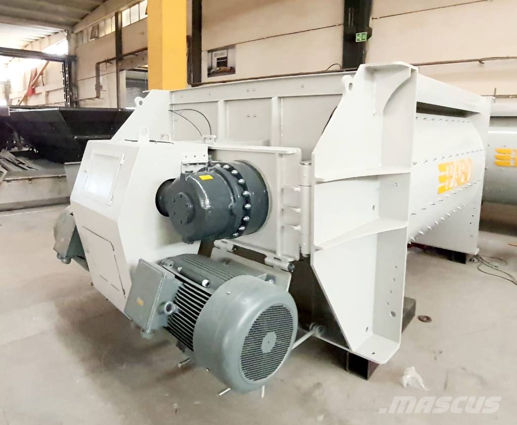 Fabo MALAXEUR À BÉTON À DOUBLE ARBRE DE 3 M3 Concrete/mortar mixers