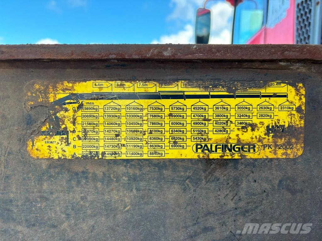 MAN TGA 35.380 8x4 PK 72002 / EXPORT OUTSIDE EU ONLY! شاحنات الرافعات