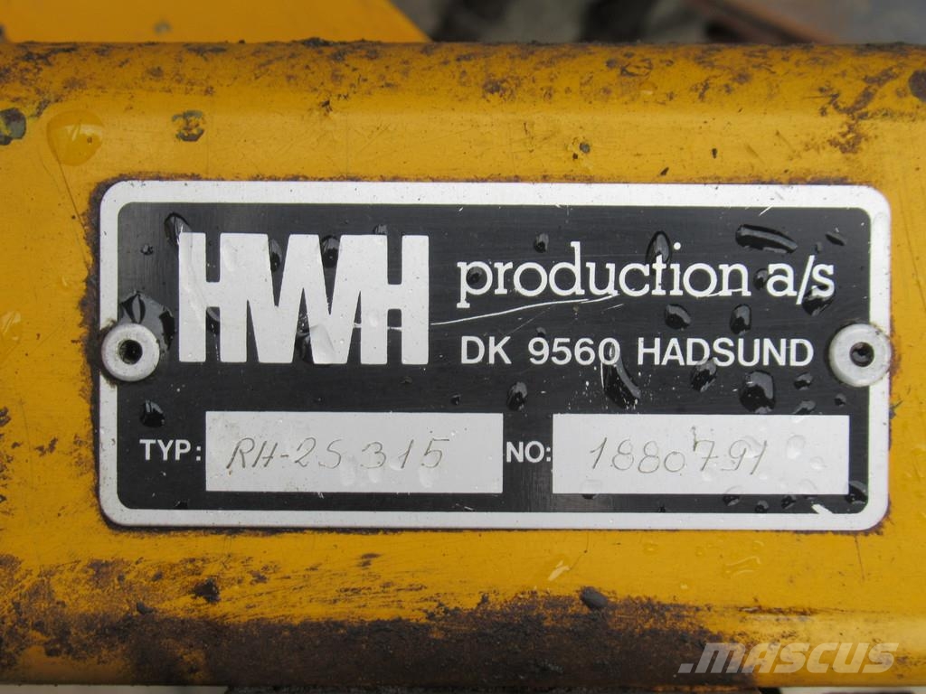 HWH RH-25315 Onkruidborstel Zwaar + HYDRO unit Tänavapuhastusmasinad