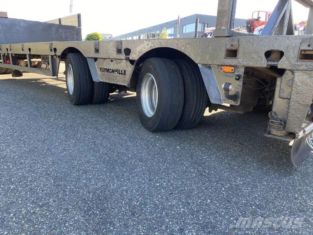 Faymonville STZ-2AA + 2 AXLES STEERING - BED: 7,40 + 3,55 METE 低平板半挂车