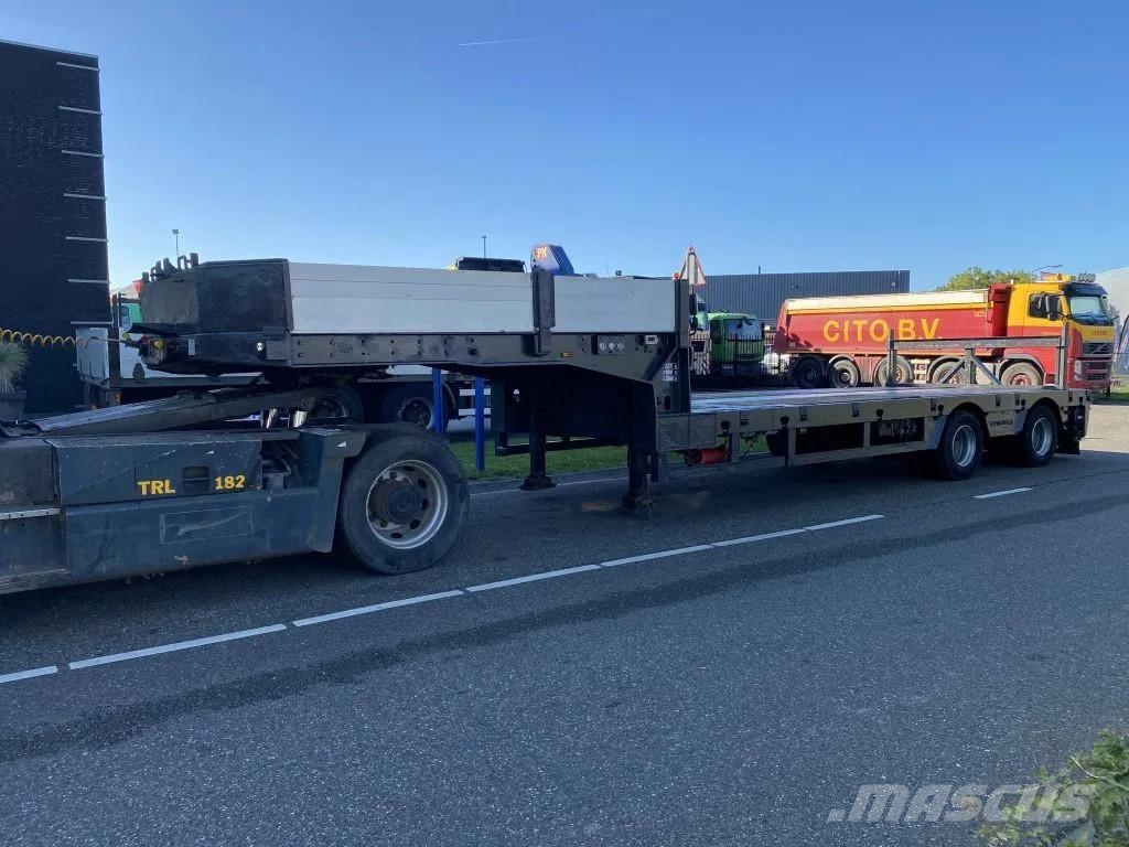 Faymonville STZ-2AA + 2 AXLES STEERING - BED: 7,40 + 3,55 METE 低平板半挂车