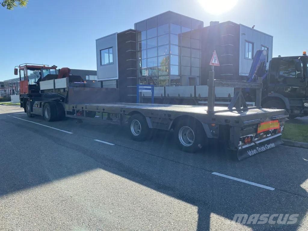Faymonville STZ-2AA + 2 AXLES STEERING - BED: 7,40 + 3,55 METE 低平板半挂车
