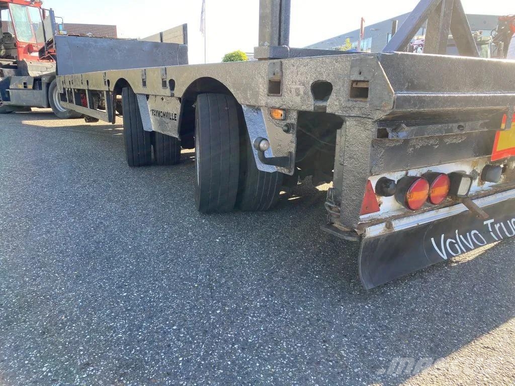 Faymonville STZ-2AA + 2 AXLES STEERING - BED: 7,40 + 3,55 METE 低平板半挂车
