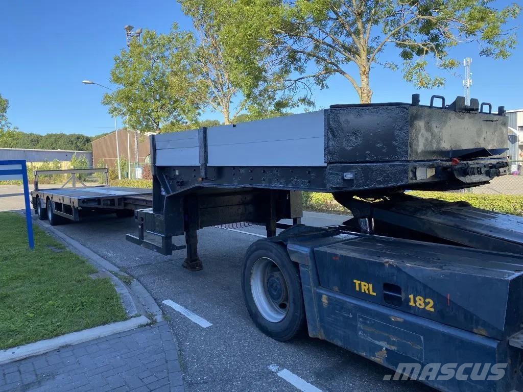 Faymonville STZ-2AA + 2 AXLES STEERING - BED: 7,40 + 3,55 METE 低平板半挂车