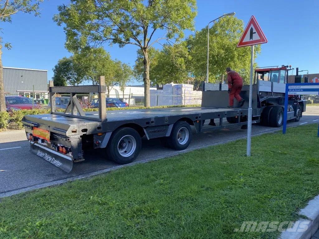 Faymonville STZ-2AA + 2 AXLES STEERING - BED: 7,40 + 3,55 METE 低平板半挂车