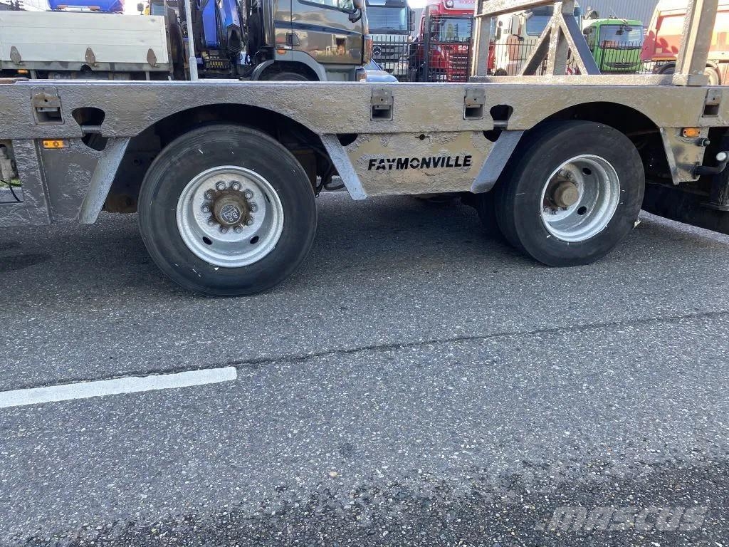 Faymonville STZ-2AA + 2 AXLES STEERING - BED: 7,40 + 3,55 METE 低平板半挂车