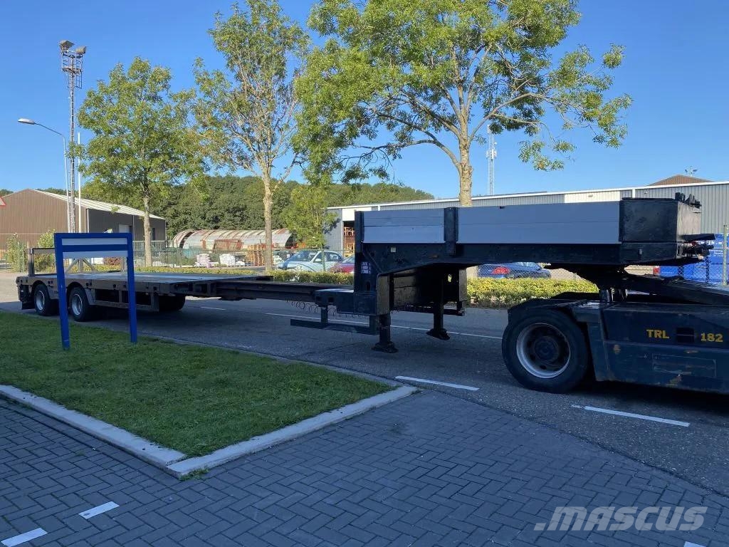 Faymonville STZ-2AA + 2 AXLES STEERING - BED: 7,40 + 3,55 METE 低平板半挂车
