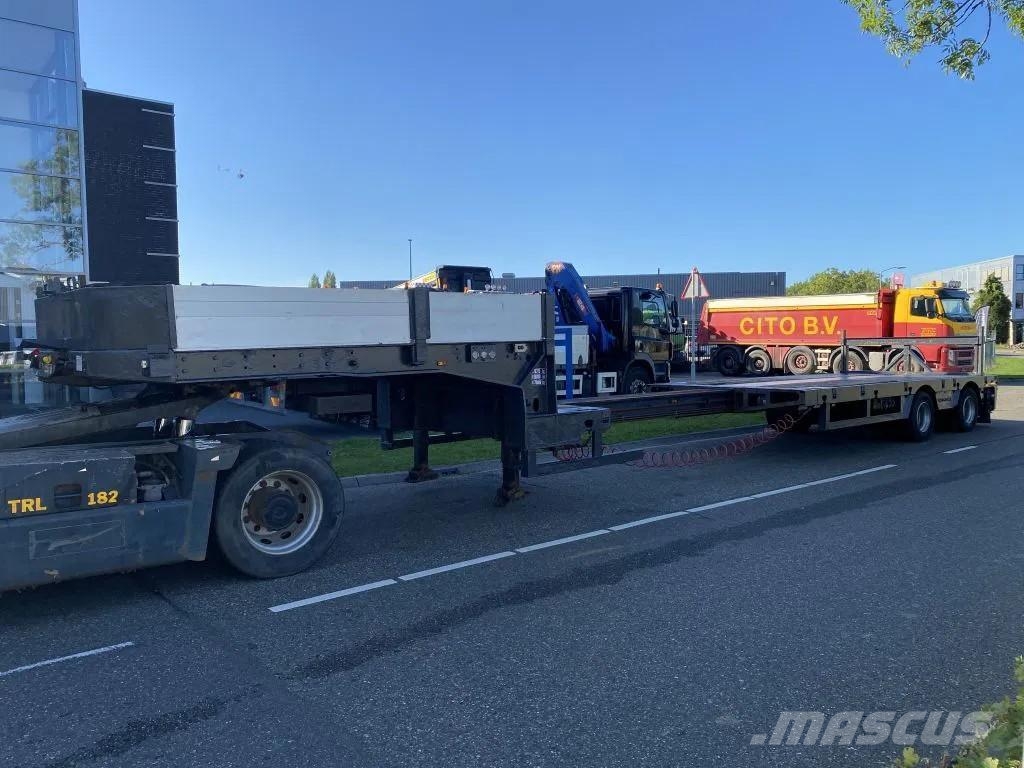 Faymonville STZ-2AA + 2 AXLES STEERING - BED: 7,40 + 3,55 METE 低平板半挂车